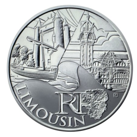 10 Euro des Régions - Limousin - 2011 - argent 10g 0,500 - SUP