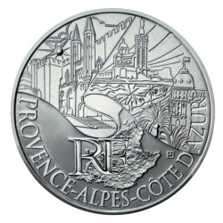10 Euro des Régions - Provence alpes cote d'azur - 2011 - argent 10g 0,500 - SUP