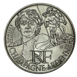 10 Euro des Régions - Champagne-ardenne - 2012 - argent 10g 0,500 - SUP