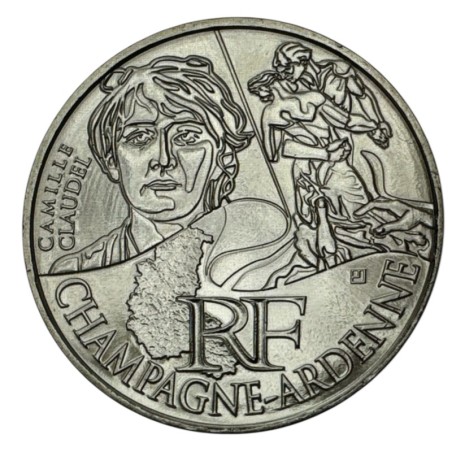 10 Euro des Régions - Champagne-ardenne - 2012 - argent 10g 0,500 - SUP