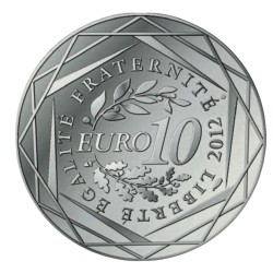 10 Euro des Régions - Guadeloupe - 2012 - argent 10g 0,500 - SUP 2