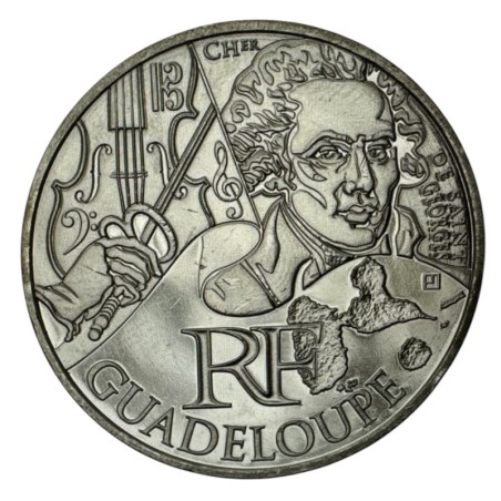 10 Euro des Régions - Guadeloupe - 2012 - argent 10g 0,500 - SUP