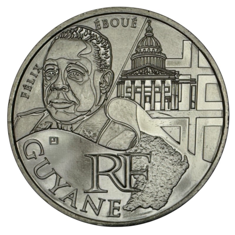 10 Euro des Régions - Guyane - 2012 - argent 10g 0,500 - SUP