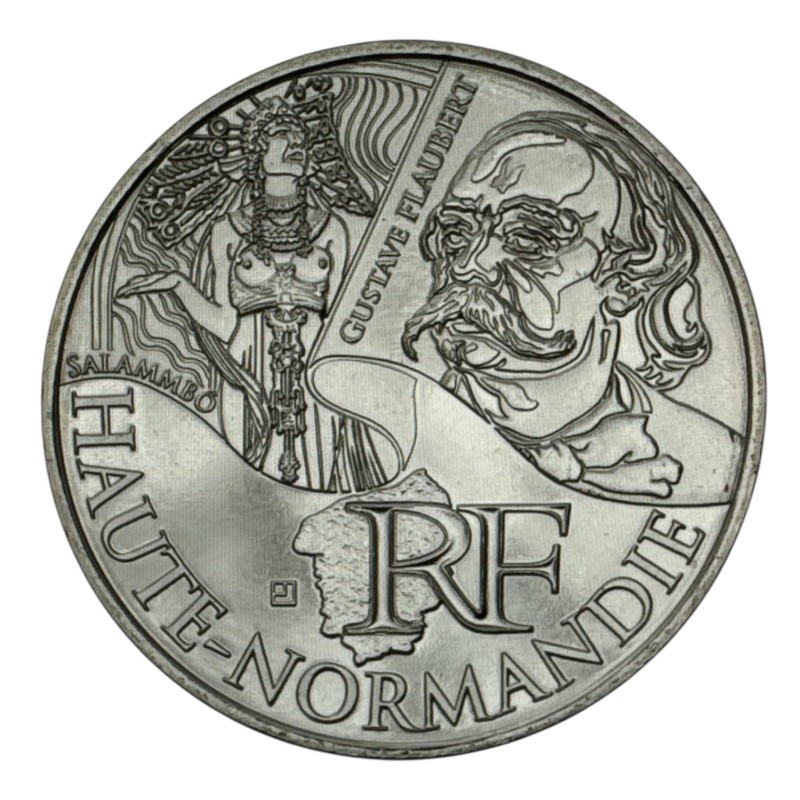 10 Euro des Régions - Haute-normandie - 2012 - argent 10g 0,500 - SUP