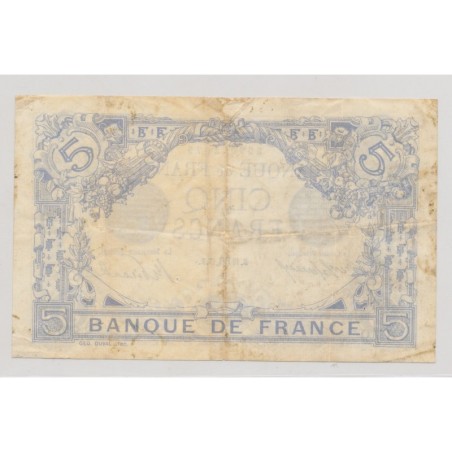 5 Francs Bleu - 19.10.1915