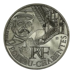 10 Euro des Régions - Poitou-charentes - 2012 - argent 10g 0,500 - SUP