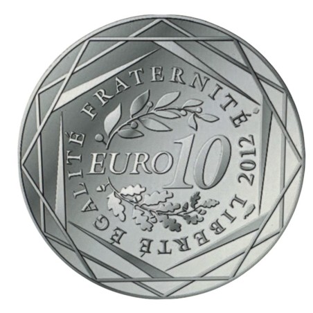 10 Euro des Régions - Auvergne - 2012 - argent 10g 0,500 - SUP