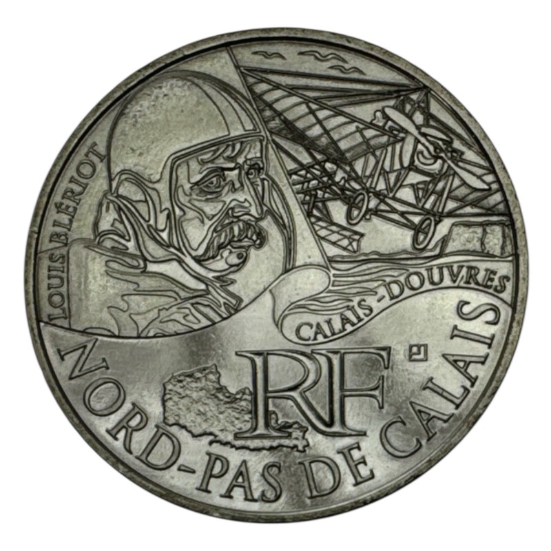 10 Euro des Régions - Nord pas de calais - 2012 - argent 10g 0,500 - SUP