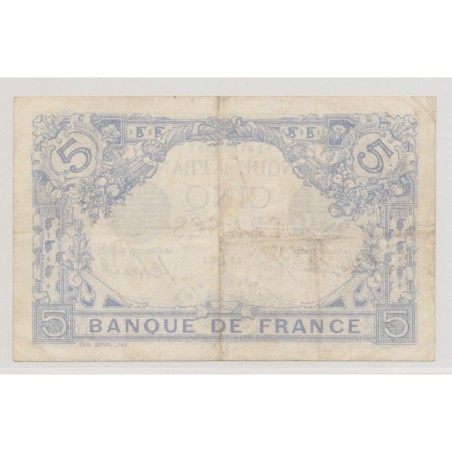 5 Francs Bleu - 2.12.1915