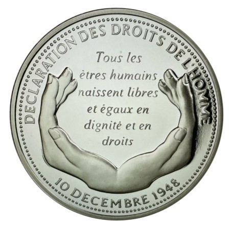 Médaille - Déclaration des droits de l'homme - 10 décembre 1948 - argent 20g 0,999 