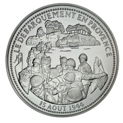 Médaille - Le débarquement en provence - 15 aout 1944 - argent 20g 0,999 