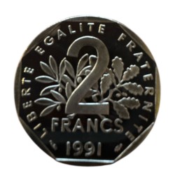 2 Francs Semeuse - 1991 - Belle épreuve - Neuf