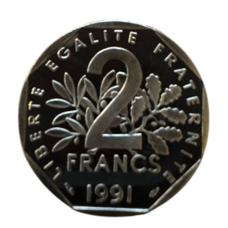 2 Francs Semeuse - 1991 - Belle épreuve - Neuf