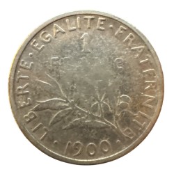 1 Franc Semeuse - 1900 - argent - TB