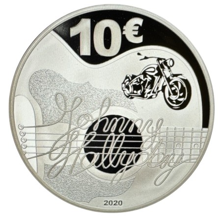 10 Euro 2020 - Johnny Halliday - argent BE