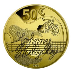 50 Euro 2020 - Johnny Hallyday - Or 7,78g 0,999 - Belle épreuve 2
