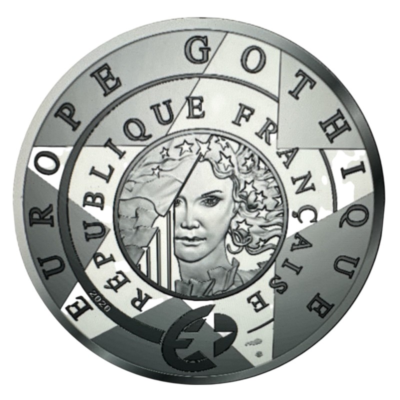 10 Euro 2020 - La France époque gothique - argent Belle épreuve