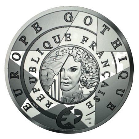 10 Euro 2020 - La France époque gothique - argent Belle épreuve