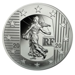 10 Euro 2020 - Le Nouveau Franc - argent Belle épreuve 2
