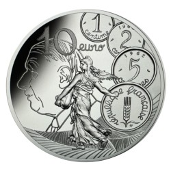 10 Euro 2020 - Le Nouveau Franc - argent Belle épreuve