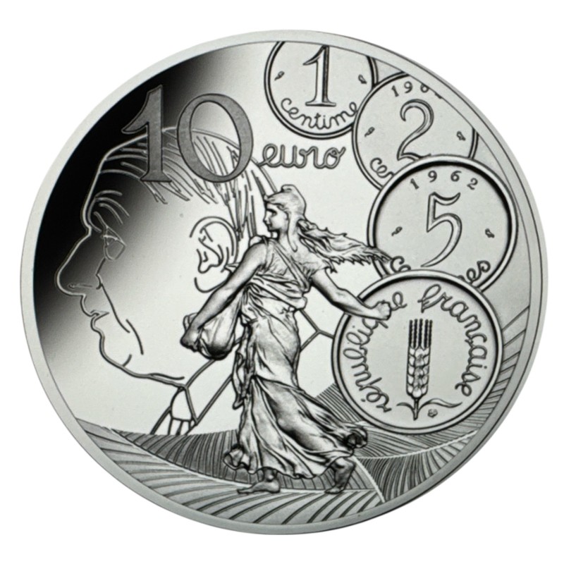 10 Euro 2020 - Le Nouveau Franc - argent Belle épreuve