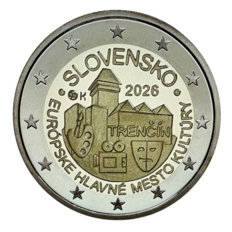 2€ Slovaquie 2026 - ville de Trenčín