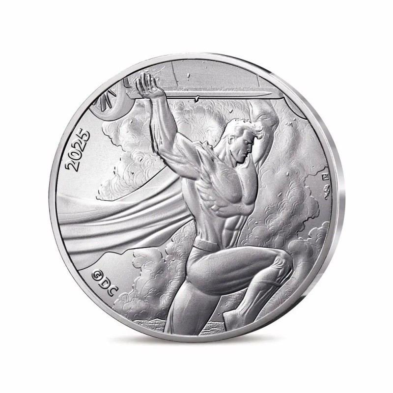 10 Euro 2025 - Superman l'homme d'acier N°13/18 - DC Comics - argent Brillant Universel