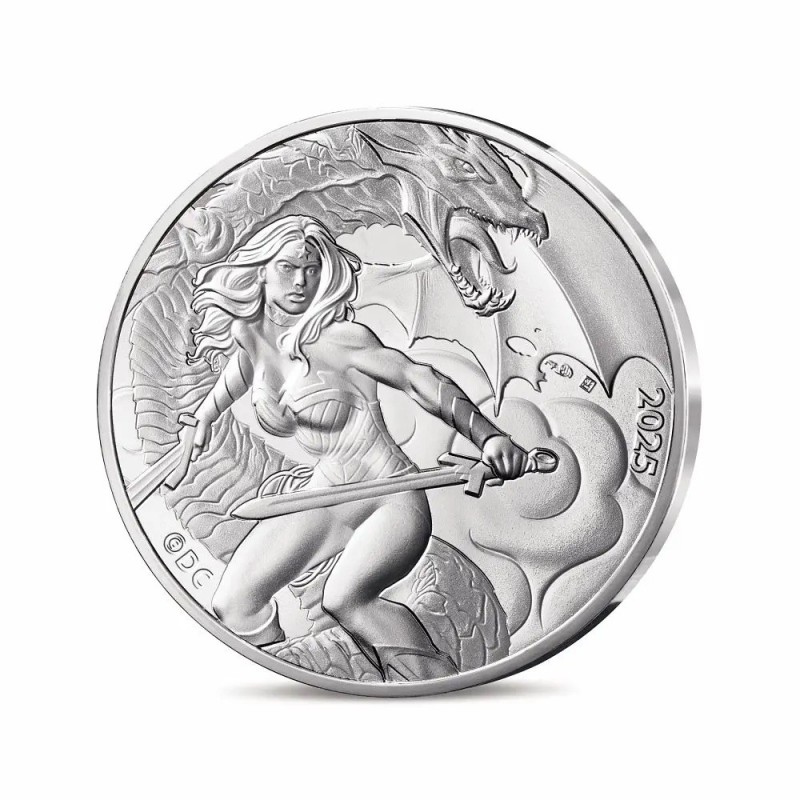 10 Euro 2025 - Wonder woman la guerriere amazone N°14/18 - DC Comics - argent Brillant Universel