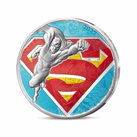 10 Euro 2025 - Superman logo N°17/18 - DC Comics - argent Brillant Universel