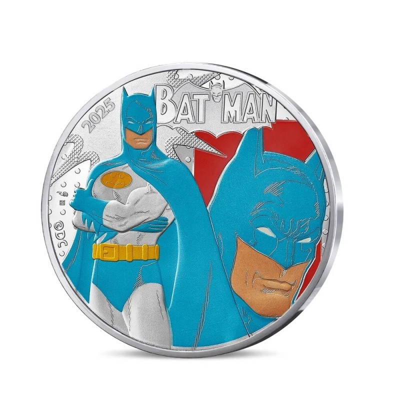 50 Euro 2025 - Batman N°1/4 - DC Comics - argent Brillant Universel