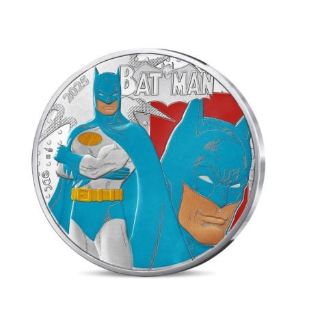 50 Euro 2025 - Batman N°1/4 - DC Comics - argent Brillant Universel