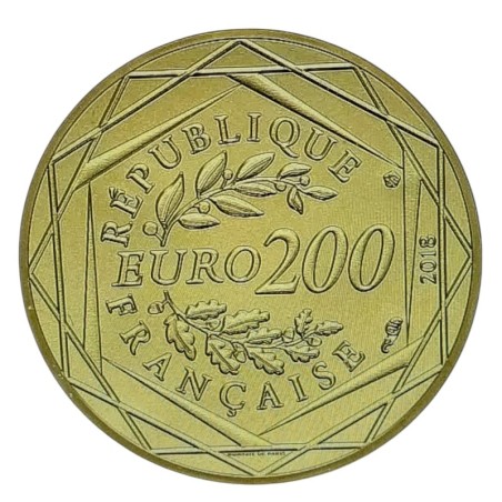 200 Euro Or - Mickey et la France - 2018 - Or 3g 0,999 - 20.000 ex
