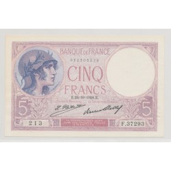 5 Francs Violet - 24.10.1928