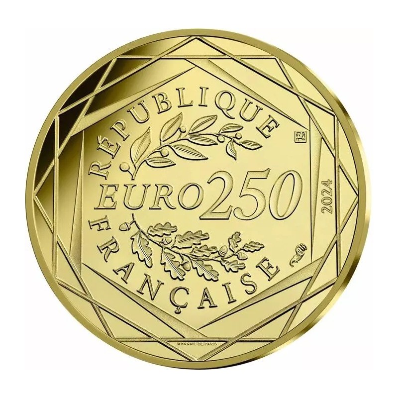 250 Euro Or - Arc de triomphe et Phryge - JO Paris 2024 - 10.000 ex