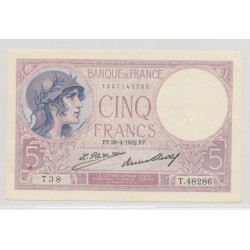 5 Francs Violet - 28.04.1932