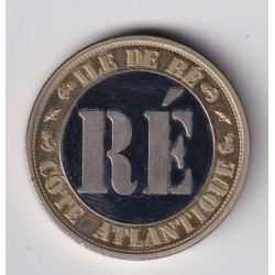 Medaille - Ile de ré Cote atlantique - Charente maritime - bi-métallique - 33mm 2