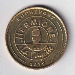 Dept17 - Frégate Hermione - La Fayette - 2019 - 34mm - Médailles et patrimoine
