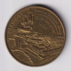 Dept17 - Frégate Hermione - escale à St Malo - 2016 - 34mm - Médailles et patrimoine