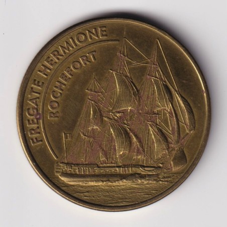 Dept17 - Frégate Hermione Rochefort - sans date - 34mm - Médailles et patrimoine