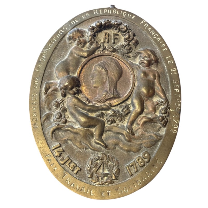 Médaille - Hommage aux triomphateurs de la République française - 21 septembre 1792 - bronze