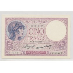 5 Francs Violet - 1.06.1933