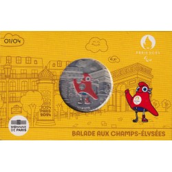 50 Euro 2024 - La Phryge - Balade aux champs élysées - JO Paris 2024 - argent