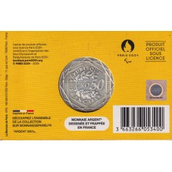 50 Euro 2024 - La Phryge - Balade aux champs élysées - JO Paris 2024 - argent 2