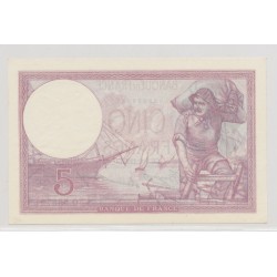 5 Francs Violet - 1.06.1933 2
