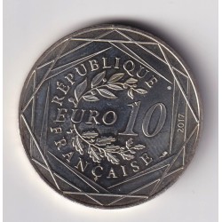 10 Euro 2017 - La France par Jean Paul Gaultier - argent 17g 0,333 - SPL 2