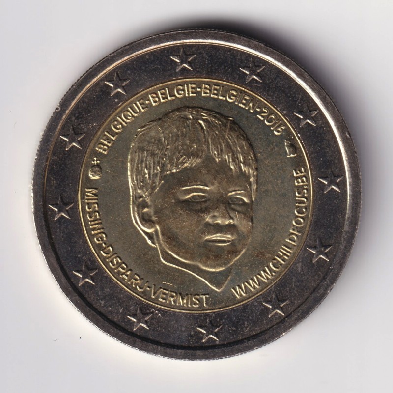 Belgique - 2 Euro 2016 - Organisation child focus