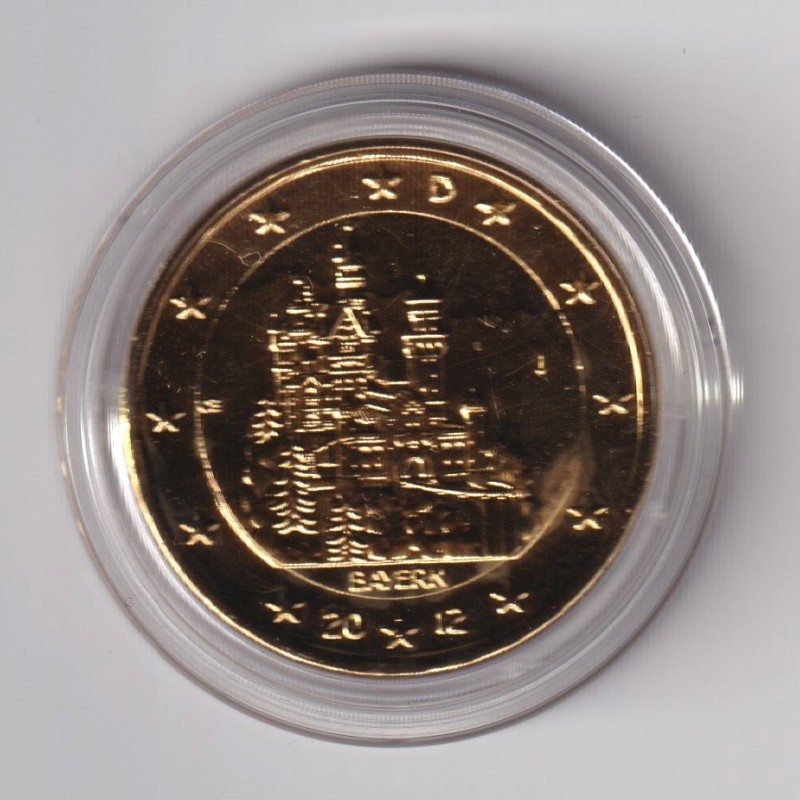  Allemagne - 2 Euro 2012 - Bayern - version dorée