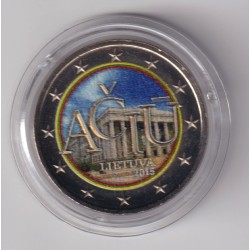 2 Euro couleur - Lituanie 2015 - 470e anniv 1er écrits langue lituanienne 