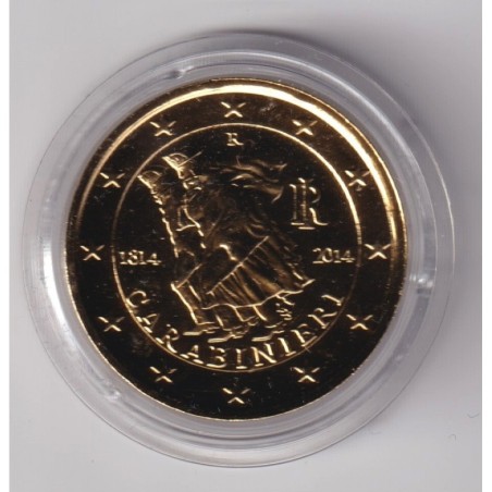 2€ Italie 2014 - Carabinieri - finition dorée