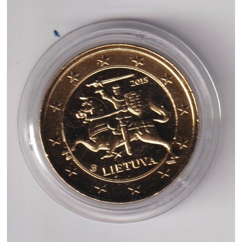 2€ Lettonie 2015 - finition dorée